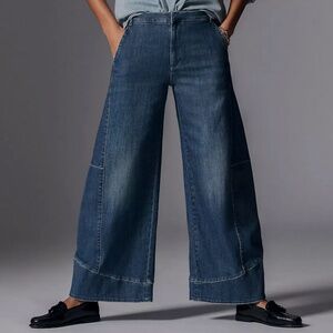 Pilcro Blue Wide Leg Jeans
